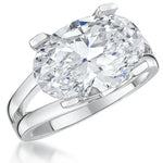 Load image into Gallery viewer, Sterling Silver  Oval Solitaire Ring - JOOLS By Jenny Brown
