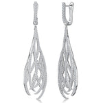 Load image into Gallery viewer, Sterling Silver Dangle Drop Earrings Filigree  StyleEarrings - JOOLS By Jenny Brown
