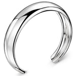 Load image into Gallery viewer, Sterling Silver Dome High Polished Cuff Bangle - JOOLS By Jenny Brown
