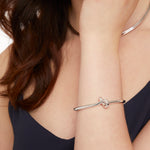 Load image into Gallery viewer, Sterling Silver Single Knot Cuff Bangle - JOOLS By Jenny Brown
