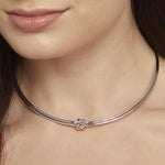 Load image into Gallery viewer, Sterling Silver Single Knot Choker Necklace - JOOLS By Jenny Brown
