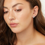 Load image into Gallery viewer, Sterling Silver Raindance Earrings With Cubic Zirconia Stones- JOOLS by Jenny Brown
