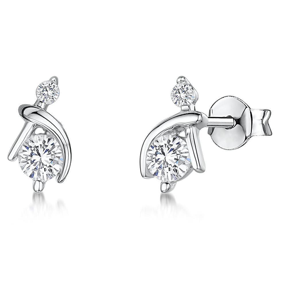 Sterling Silver Twist Stud EarringsEarrings - JOOLS By Jenny Brown