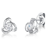 Load image into Gallery viewer, Sterling Silver Open Knot Earrings- JOOLS by Jenny Brown
