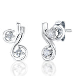 Load image into Gallery viewer, Sterling Silver  Double Curl Stud Earrings- JOOLS by Jenny Brown
