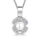 Load image into Gallery viewer, Sterling Silver Freshwater Pearl Flower Pendant - JOOLS By Jenny Brown
