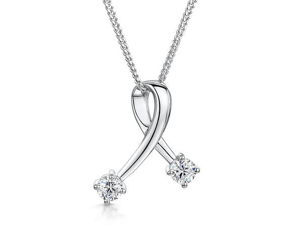 Sterling Silver Kiss Shaped Pendant-JOOLS by Jenny Brown