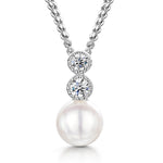 Load image into Gallery viewer, Sterling Silver 6mm  Freshwater Pearl Necklace
