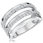 Load image into Gallery viewer, Sterling Silver Wide Open Band Ring
