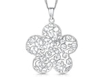 Load image into Gallery viewer, Sterling Silver Clover Mesh Detail Pendant
