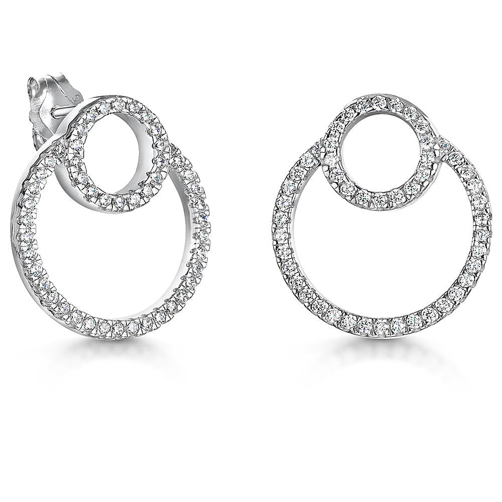 Sterling-Silver-Twin-Circle-Overlapping-Stud-Earrings