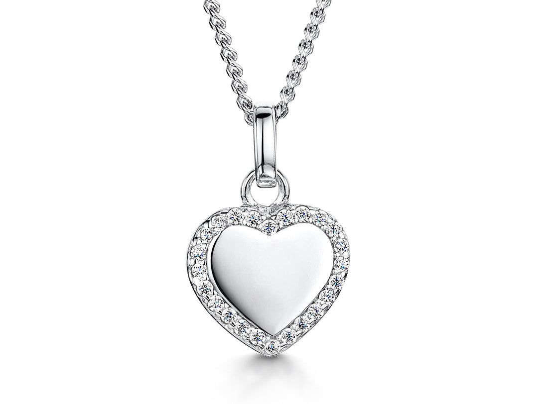 Sterling Silver Small  Heart Pendant Tiffany Style-JOOLS by Jenny Brown