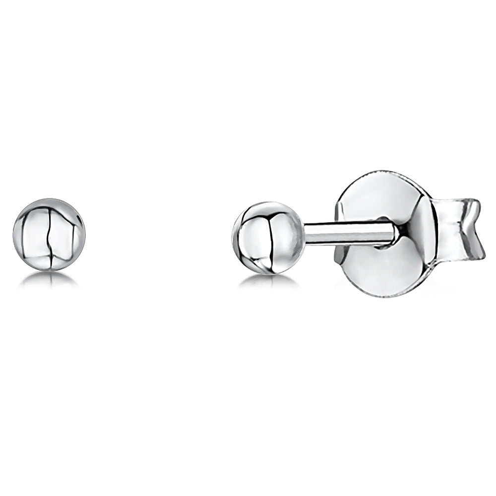 Sterling Silver Hypoallergenic Ball Stud Earrings - JOOLS By Jenny Brown