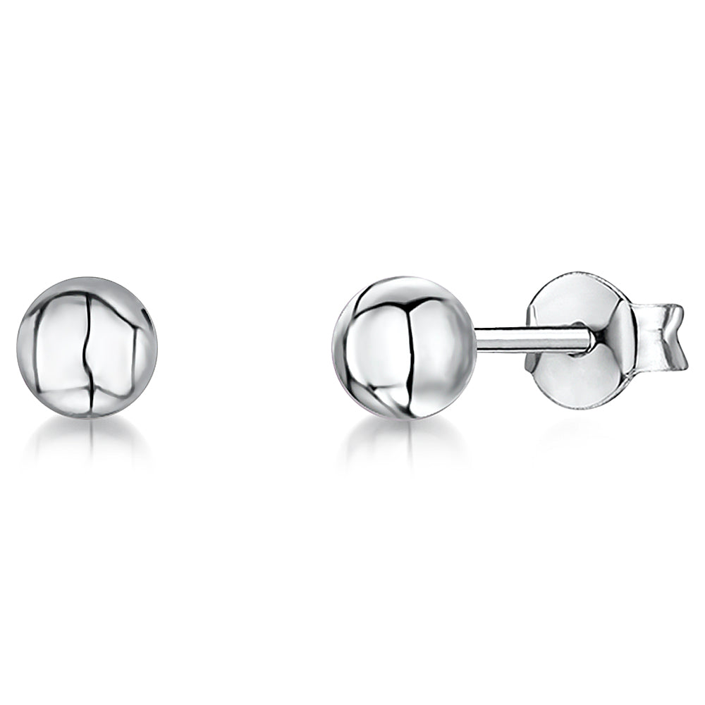 Sterling Silver Hypoallergenic Ball Stud Earrings - JOOLS By Jenny Brown