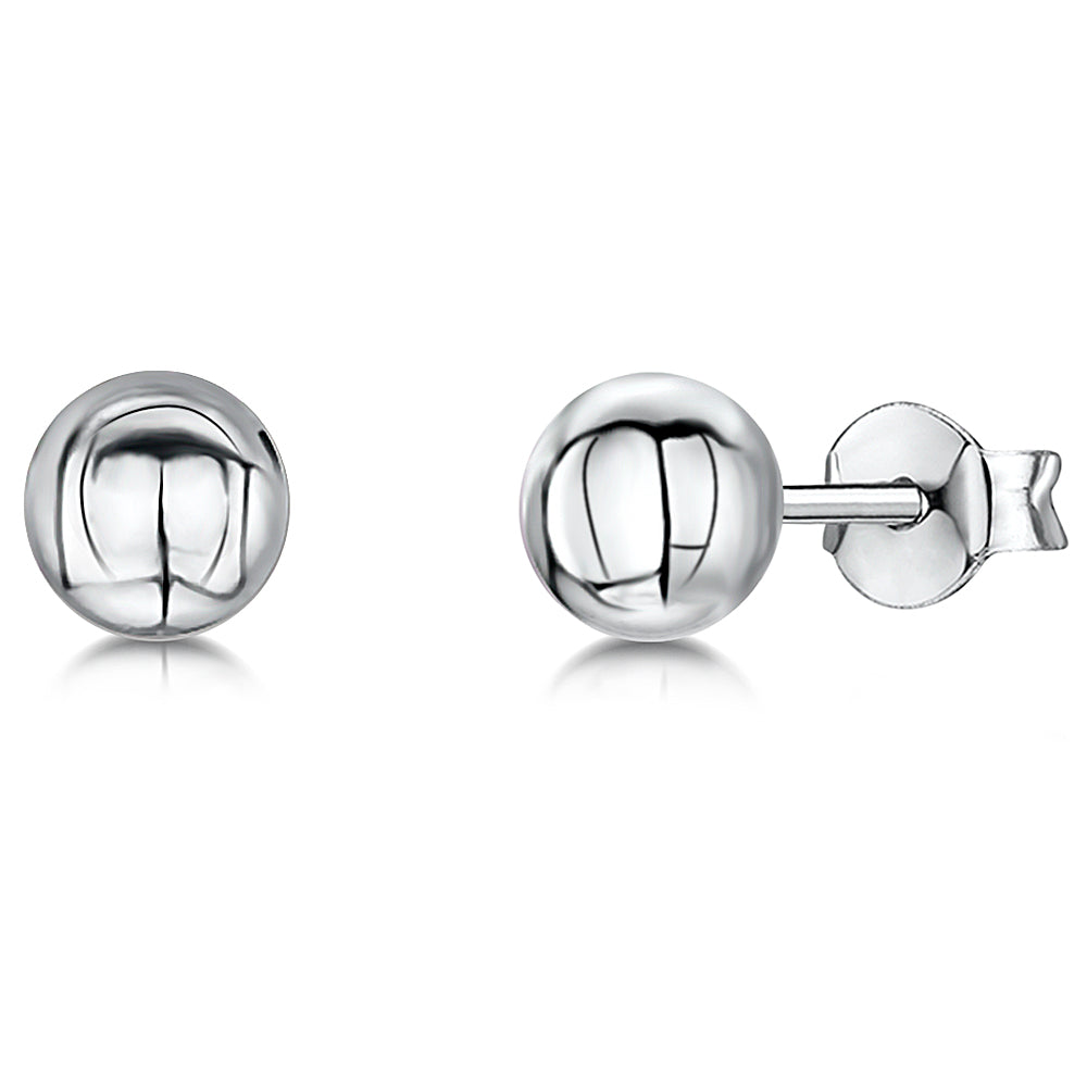 Sterling Silver Hypoallergenic Ball Stud Earrings - JOOLS By Jenny Brown