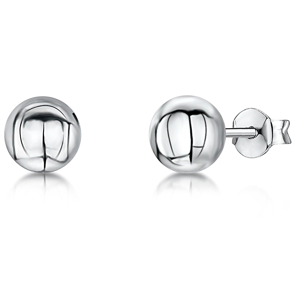 Sterling Silver Hypoallergenic Ball Stud Earrings - JOOLS By Jenny Brown