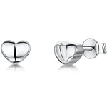 Load image into Gallery viewer, Sterling Silver Heart Stud EarringEarrings - JOOLS By Jenny Brown

