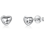 Load image into Gallery viewer, Sterling Silver Bubbly Heart Stud Earrings- JOOLS By Jenny Brown

