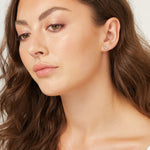 Load image into Gallery viewer, Sterling Silver Offset Polished  Heart Earrings-JOOSL by Jenny Brown
