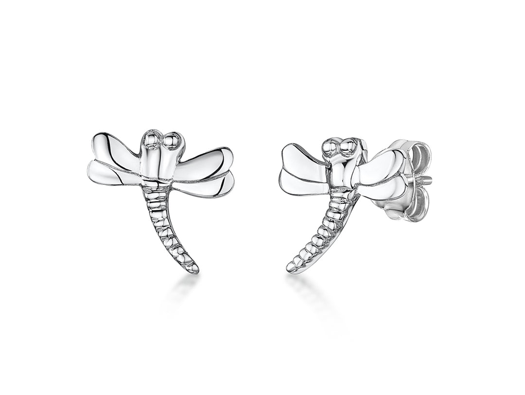 Sterlingn Silver Dragonfly Stud Earrings- JOOLS by Jenny Brown