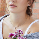 Load image into Gallery viewer, Sterling Silver  Heart Solitaire Pendant And Earring Set - JOOLS By Jenny Brown
